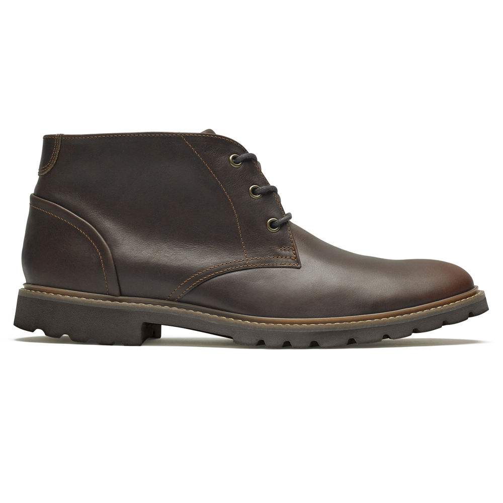 Botas Rockport Hombre Mexico - Sharp & Ready Chukka Marrom - OIPYC7459